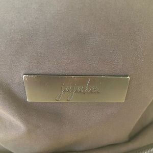 Black diaper backpack. Ju-Ju Bee